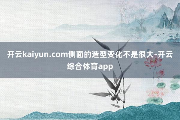 开云kaiyun.com侧面的造型变化不是很大-开云综合体育